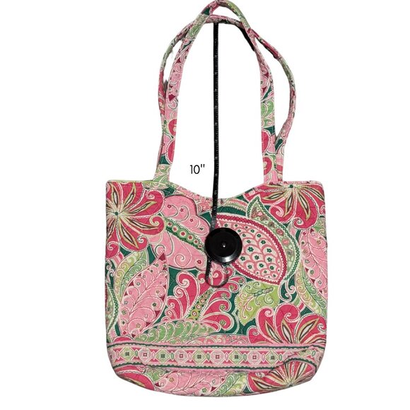 Vera Bradley, Pinwheel Pink Handbag Purse Tote, Vintage - Picture 9 of 9